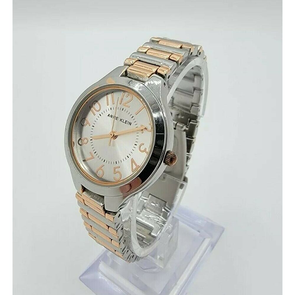 Ladies Anne Klein AK/3109 Two Tone Rose Gold Stainless Steel Analog Quartz Watch